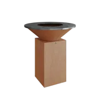 Gratar OFYR Corten 85 cu vatra de gatit pe lemne