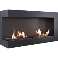 DELTA negru colt stanga - 90 x 48 x 28 cm