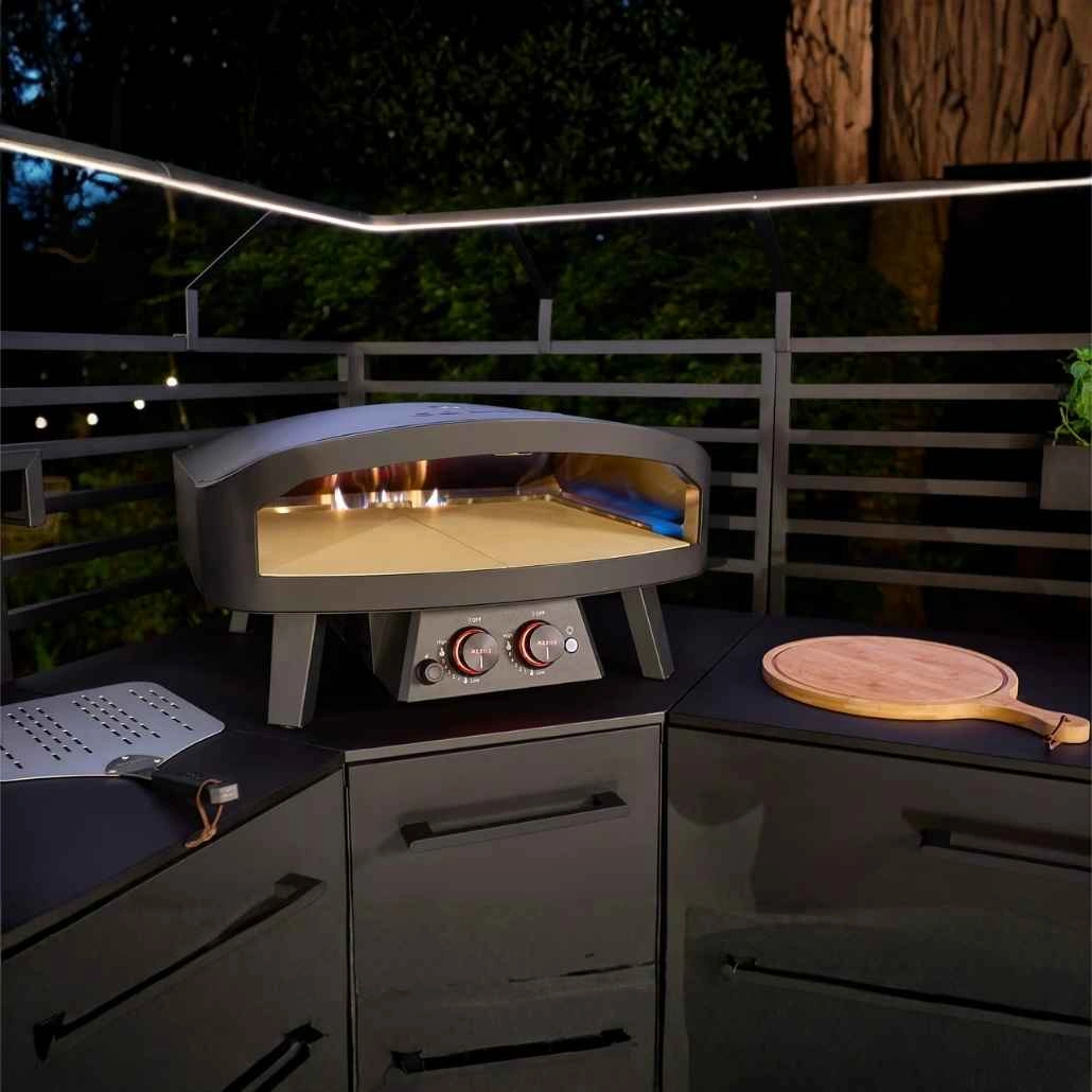 Cuptor pizza pe gaz 60 cm Cozze 24 Negru + Regulator gaz (5).jpg