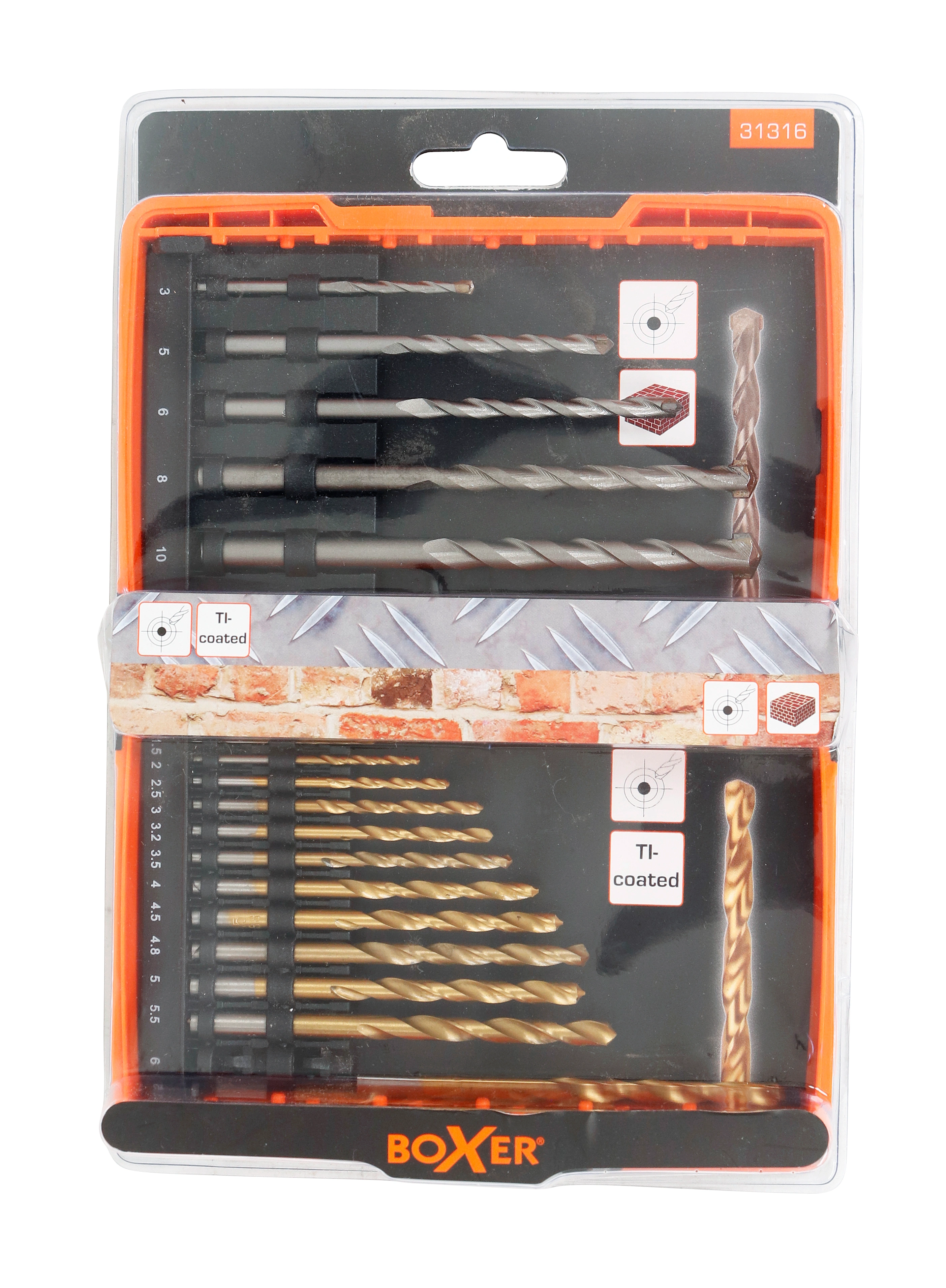 Set 17 burghie, 12 HSS-Ti, 5 beton