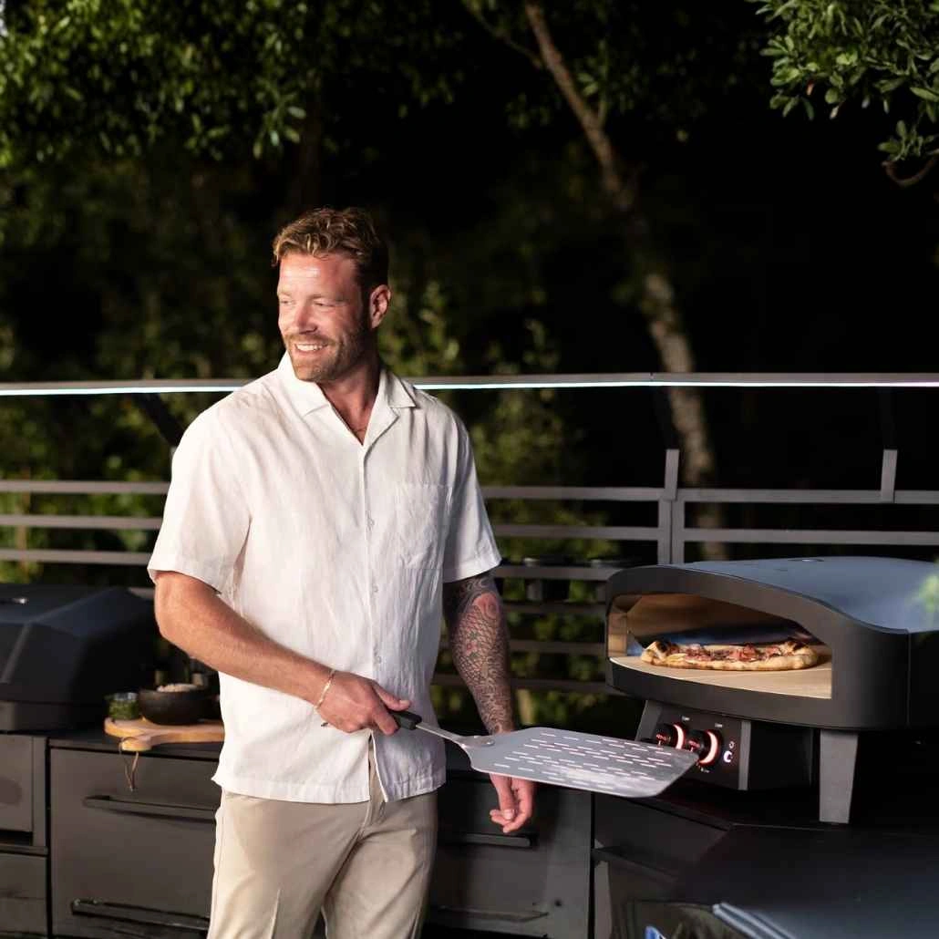 Cuptor pizza pe gaz 60 cm Cozze 24 Negru + Regulator gaz (7).jpg