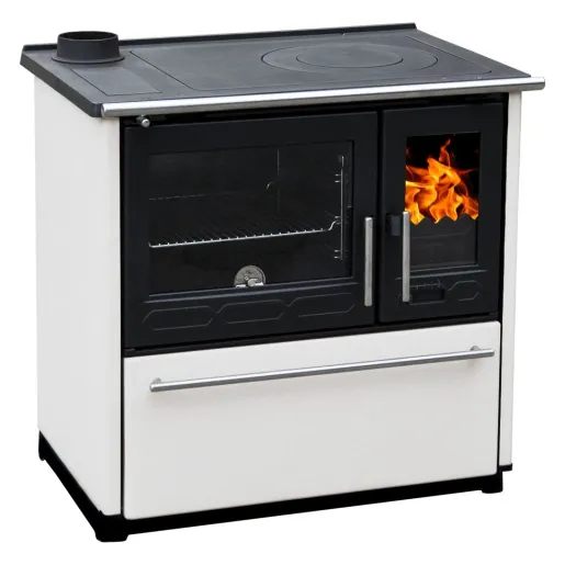 Soba de gatit PLAMEN 850 Alb - 8kW - racord stanga