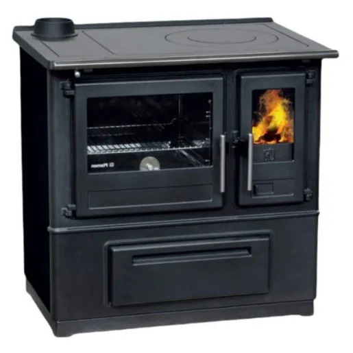 Soba de gatit SLAVONAC N Negru - 8kW - racord stanga