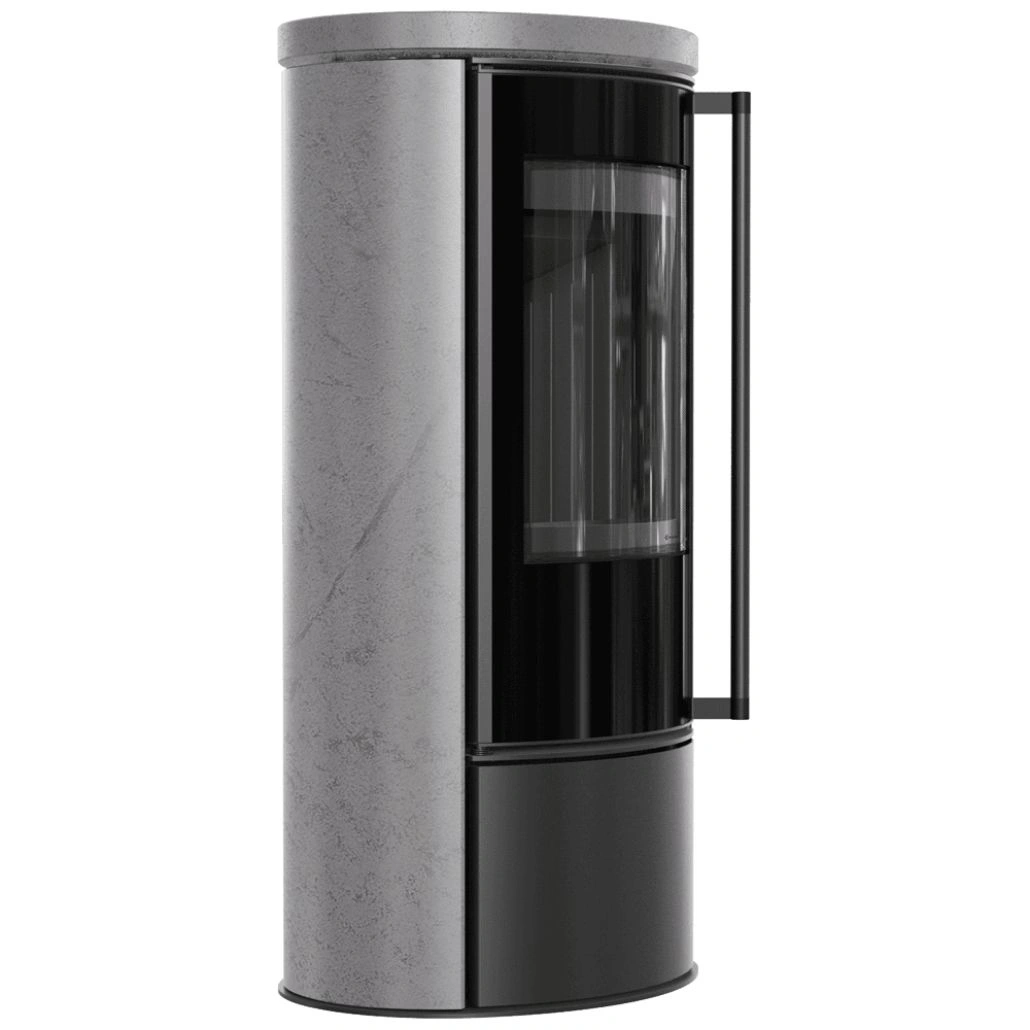 Soba Erik 5.5kW ceramica Grey Satin - samota neagra (2).jpg
