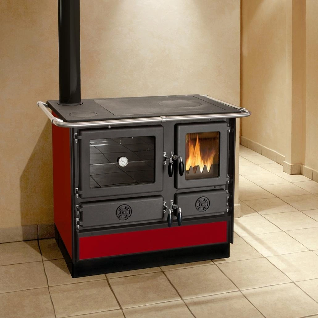 Soba de gatit pe lemne - MAGNUM II 4D L - Rosu (1).jpg