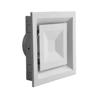 Anemostat patrat alb - fi125 - reglaj directional