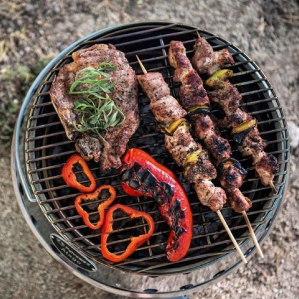 Gratar carbuni Atago cu capac si geanta transport (5).jpg