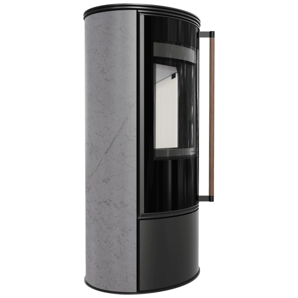Soba Erik 5.5kW Grey Satin - maner lemn (2).jpg