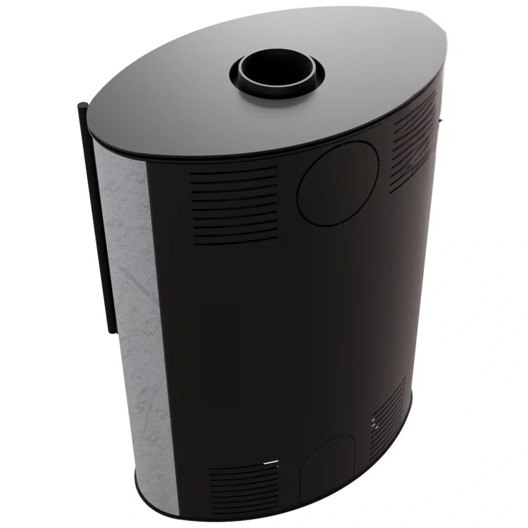 Soba Bjorn 7kW ceramica Gray Satin cu capac otel (2).jpg