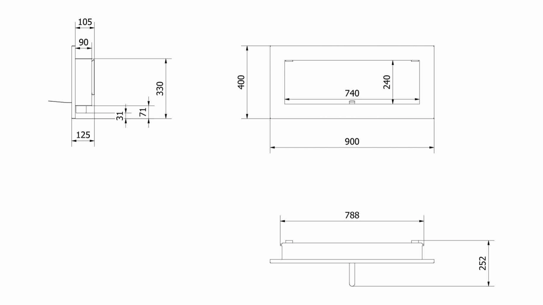 delta-2-slim-90-x-40-cm-delta2czarnyslimtuv