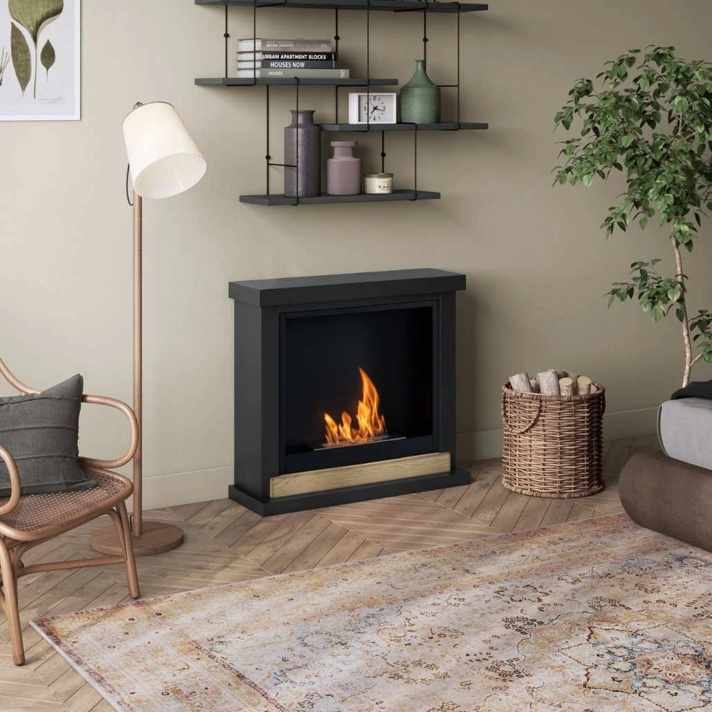 Hagen Negru Semineu cu bioetanol FreeFlame.jpg