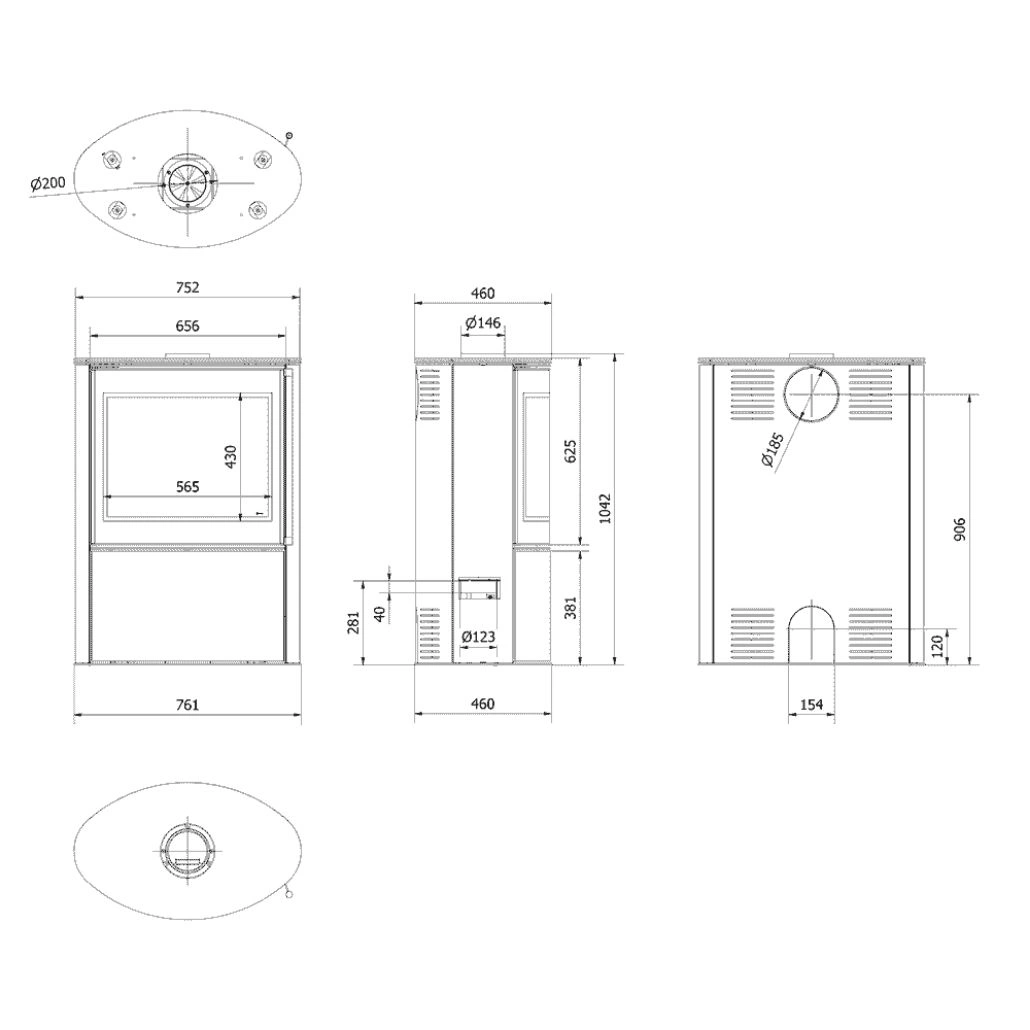 Soba Bjorn 7kW ceramica Grafite Satin cu capac otel (1).jpg