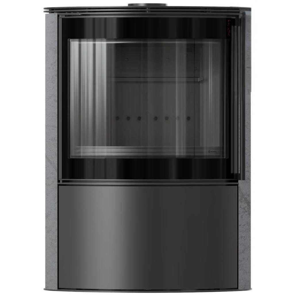 Soba Bjorn 7kW ceramica Gray Satin cu capac otel - samota neagra (1).jpg