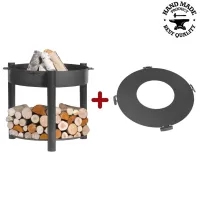 Vatra MONTANA HIGH 80 cm cu plita cu manere