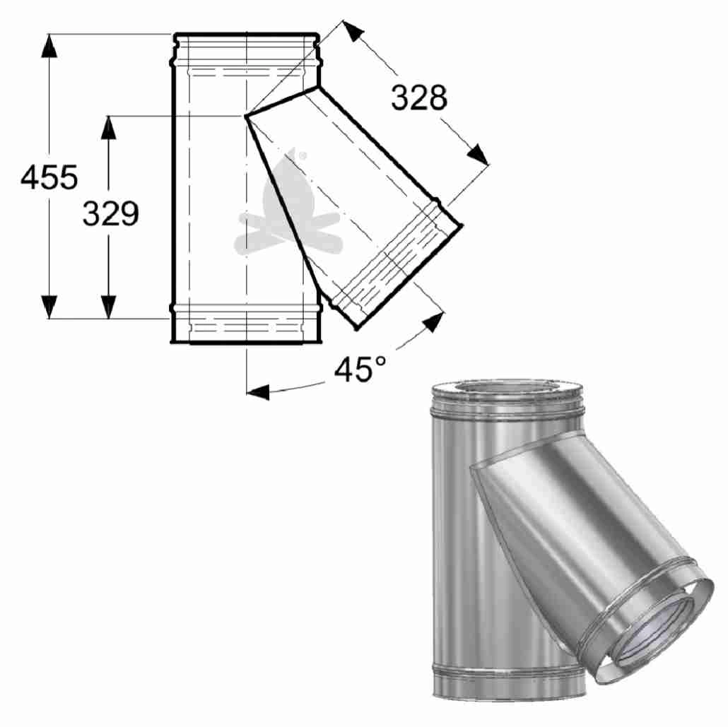 racord-y-tubulatura-inox-izolata-fi150-45gr-s0637