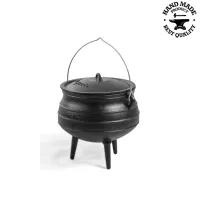 Ceaun de fonta cu capac - 6l