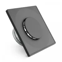 Anemostat patrat negru - fi125 - Modern