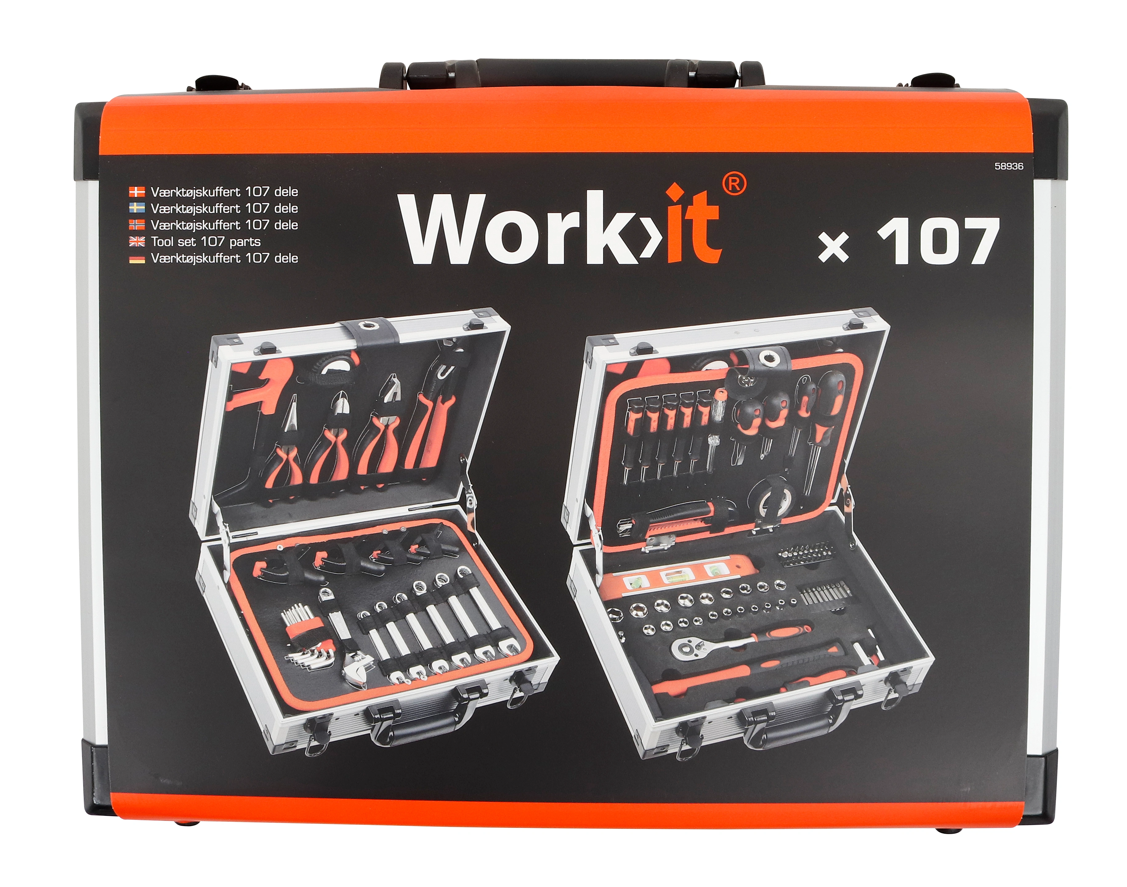 Cutie scule Work>itÂ®, 107 piese