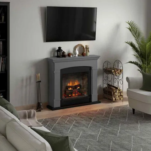 Helmi Solid Grey semineu electric PowerFlame 2