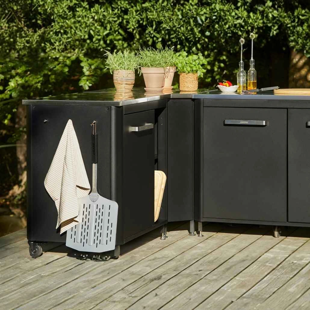 Pachet Bucatarie exterioara Cozze cu masa inox, modul de colt si dulap inox cu trei usi (3).jpg