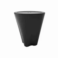 Rezervor plastic pentru peleti - 30kg - Negru