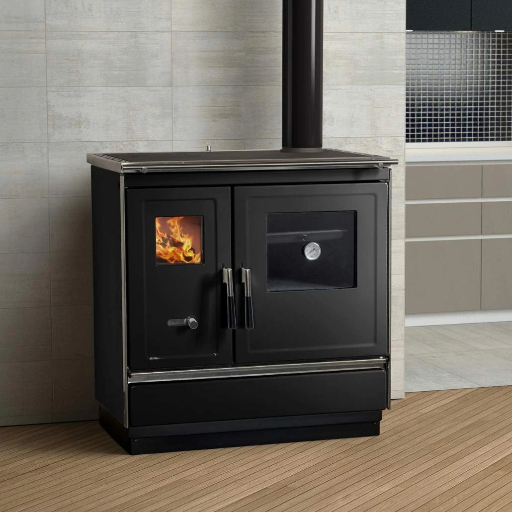 Soba de gatit pe lemne - ARES R - Negru.jpg