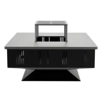 GRATAR QUADRUM 77 CM CU VATRA DE GATIT
