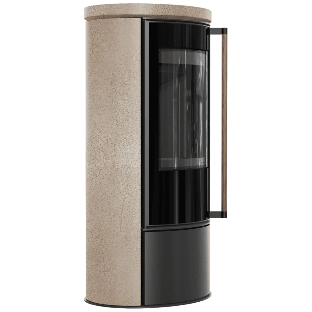 Soba Erik 5.5kW ceramica Gold Satin - maner lemn - samota neagra (2).jpg