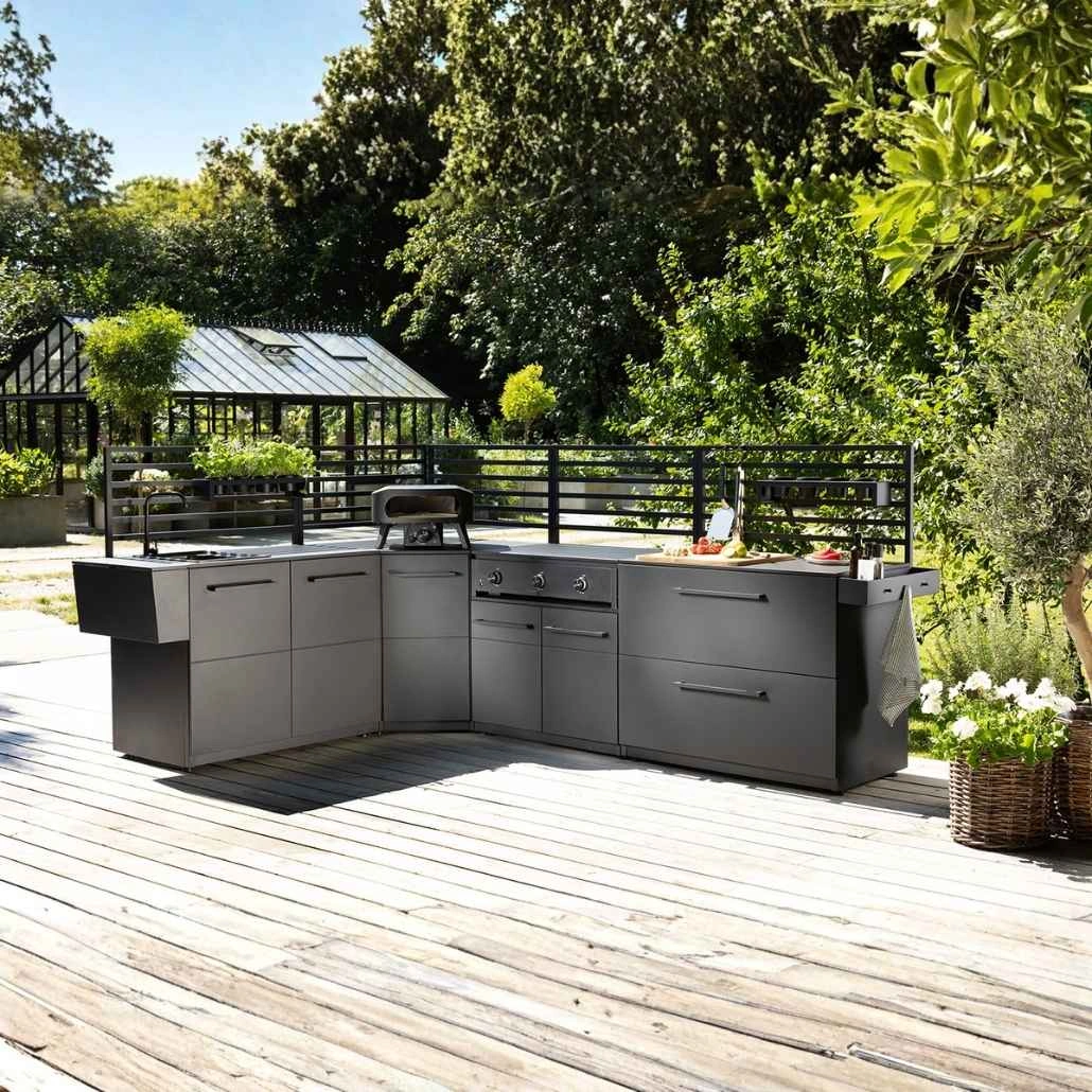 Bucatarie exterioara Cozze in forma L cu Combo 900, cuptor pizza si chiuveta - 290 x 200 cm  (1).jpg