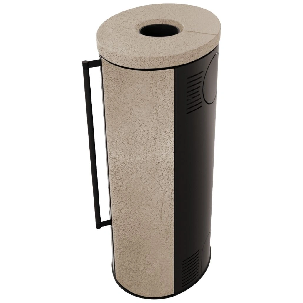 Soba Erik 5.5kW ceramica Gold Satin - samota neagra (6).jpg
