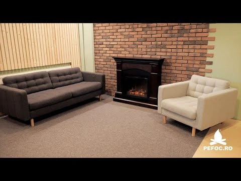 Model clasic deosebit de semineu electric wenge OXFORD