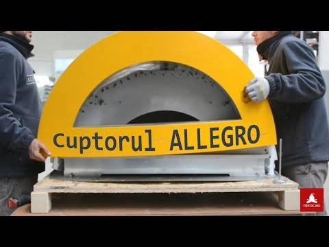 Cuptorul Allegro pe lemne - montaj simplu in doar 3 pasi! Model pentru pizza, paine sau gratar