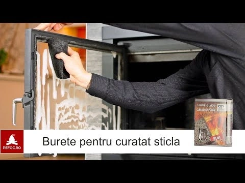 Burete 2 in 1 pentru curatat sticla semineului