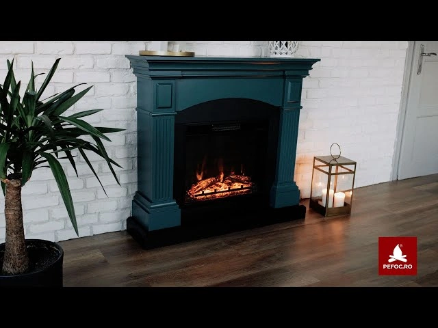 Semineu electric Magna Soft Turquoise - O ambianta placuta pentru living-ul tau