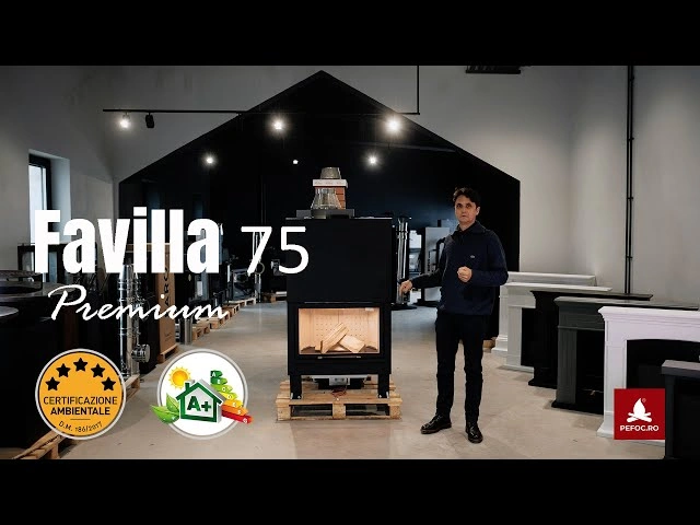 Prezentare Favilla 75 Premium, un focar pe lemne cu o certificare de 5 stele
