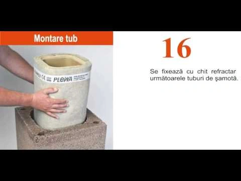 Instructiuni pentru montaj la un cos de fum Plewa