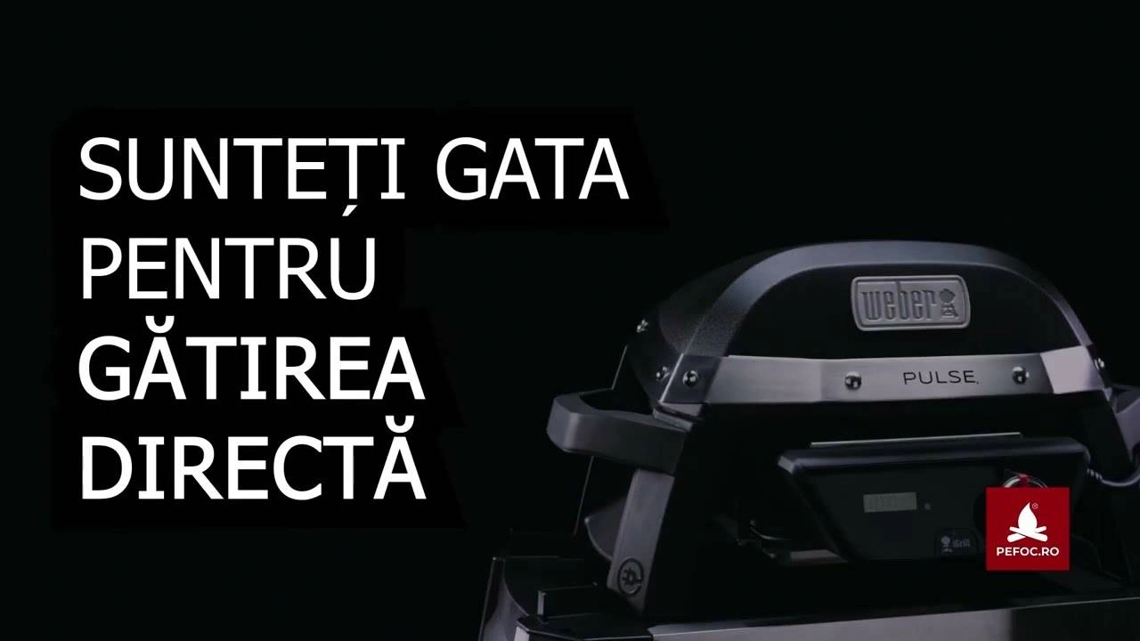 Gatirea directa pe gratarele electrice Weber Pluse 1000/2000