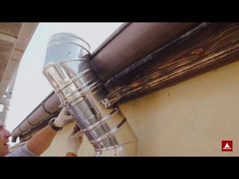 Montaj cos de fum din inox pe exterior – Schiedel ICS