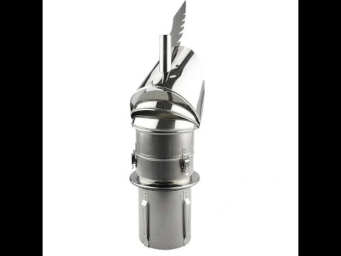 Palarie antivant inox rotativa cu rulment exterior si capac detasabil