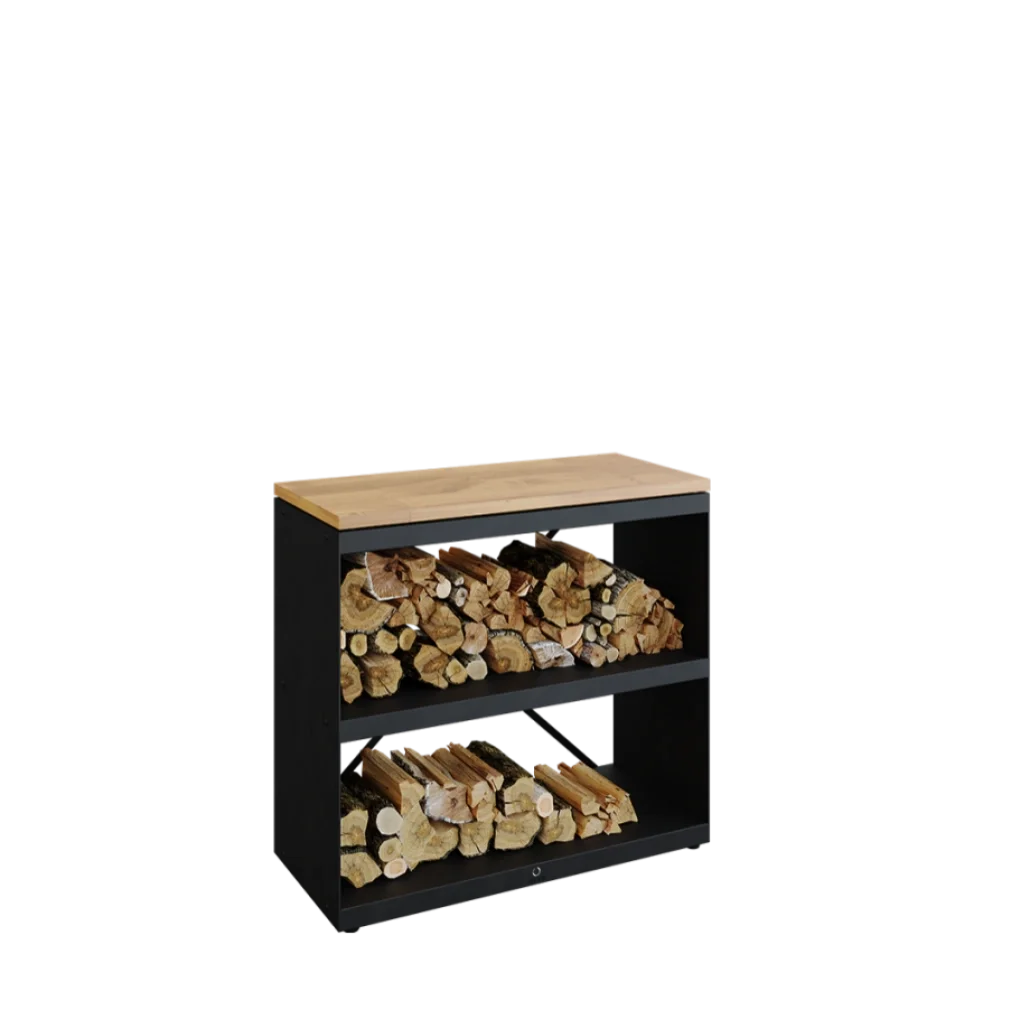 stocator-lemne-ofyr-negru-cu-blat-de-lucru