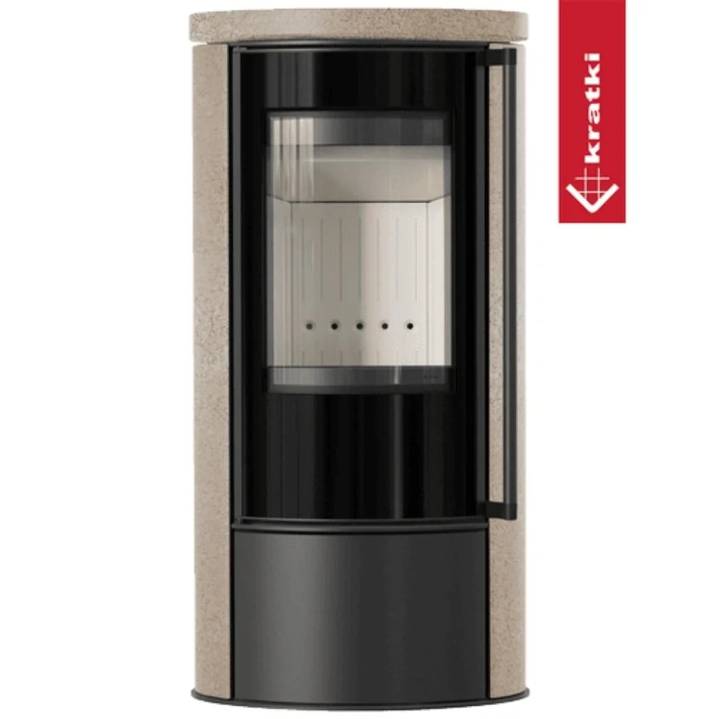 Soba Erik 5.5kW Gold Satin - capac beton